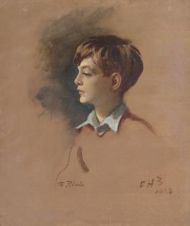 Sir Oswald Joseph Hornby Birley, R.P., R.O.I. - Portrait of Mark Birley (1930-2007), as a boy