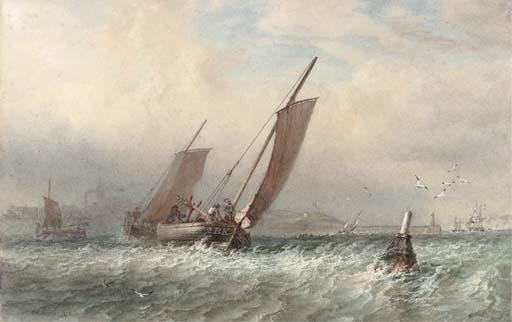Sir Oswald Walter Brierly, R.W.S., F.R.G.S. - Heading out to the fishing grounds
