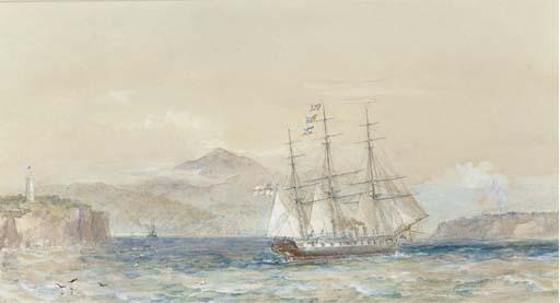Sir Oswald Walters Brierly, R.W.S., F.R.G.S. - H.M.S. Galatea Off The Coast Of New South Wales