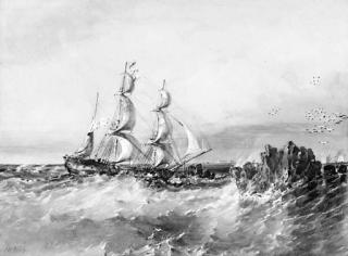 Sir Oswald Walters Brierly - In Dangerous Waters