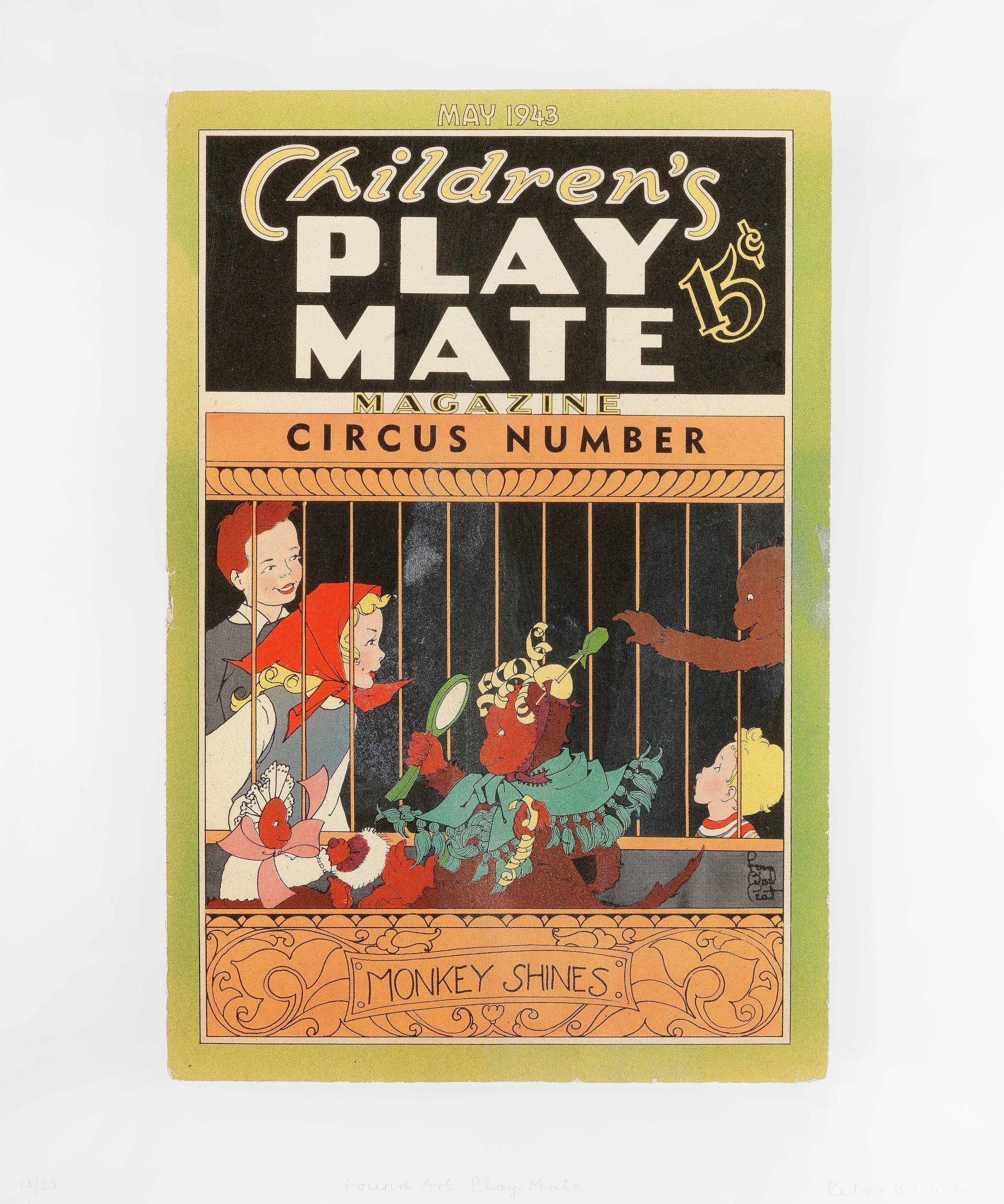 Sir Peter Blake R.A. - Found Art, from Playmates Series