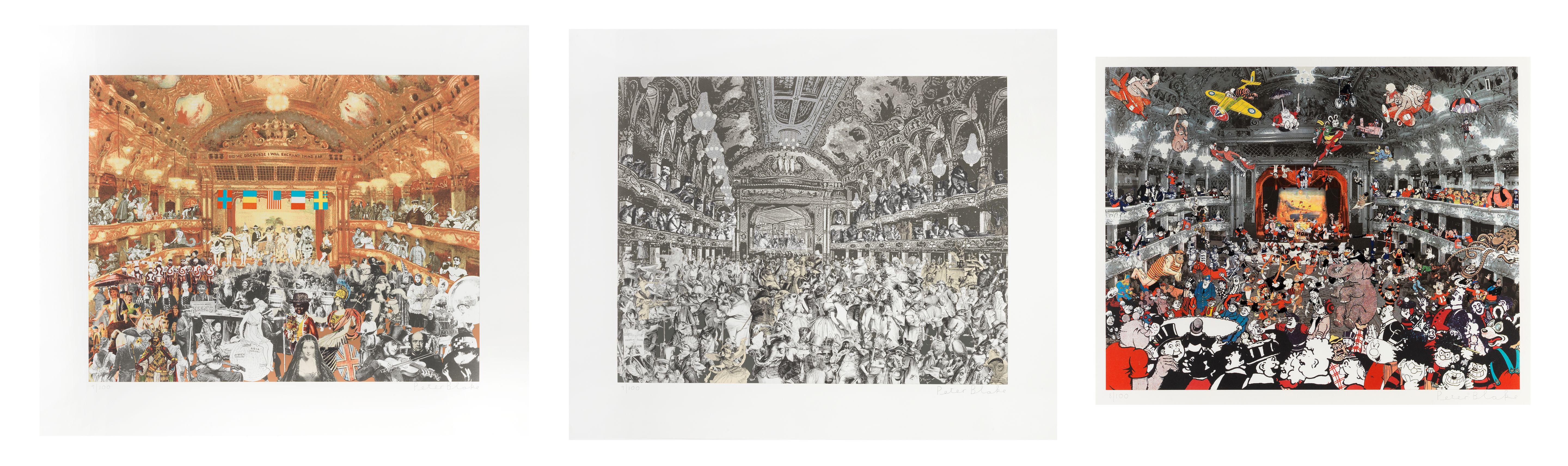 Sir Peter Blake R.A. - Marcel Duchamp\'s World Tour: Ballroom Set