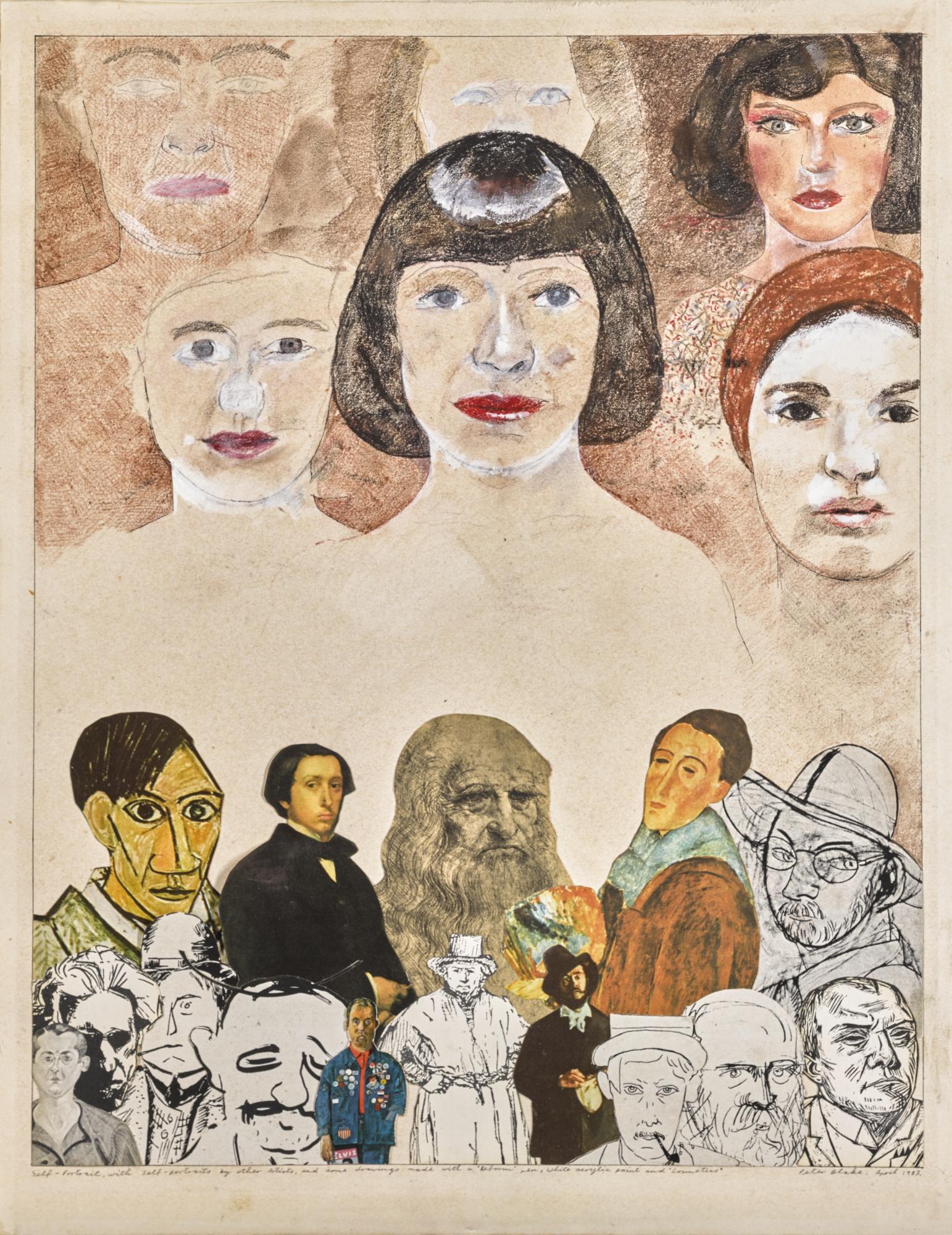 Sir Peter Blake, R.A. - Self Portrait With Self Portraits By Other Artists