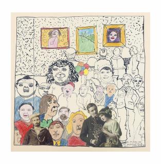 Sir Peter Blake, R.A. - Study for Royal Academy 1975 Summer Exhibition Poster