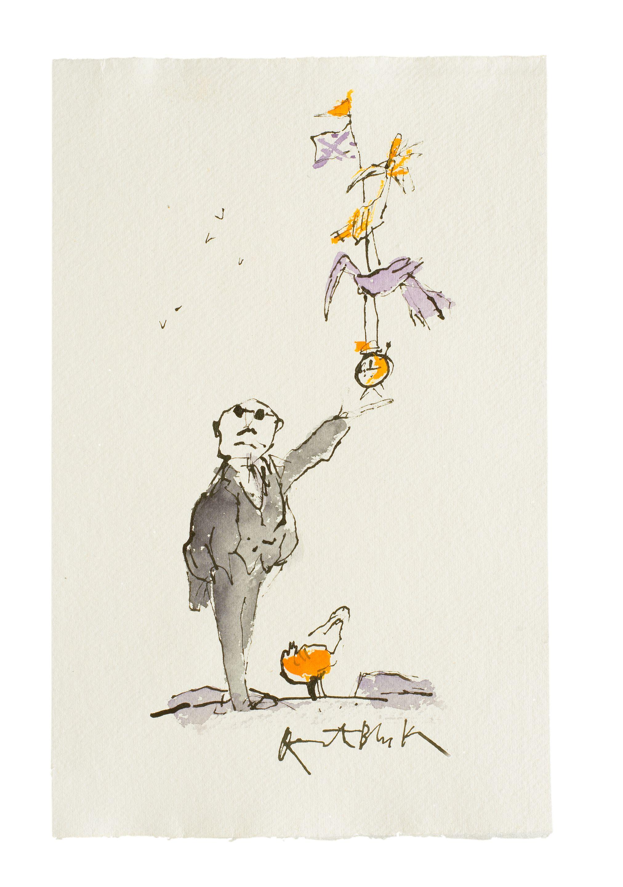 Sir Quentin Blake - Balancing Birds