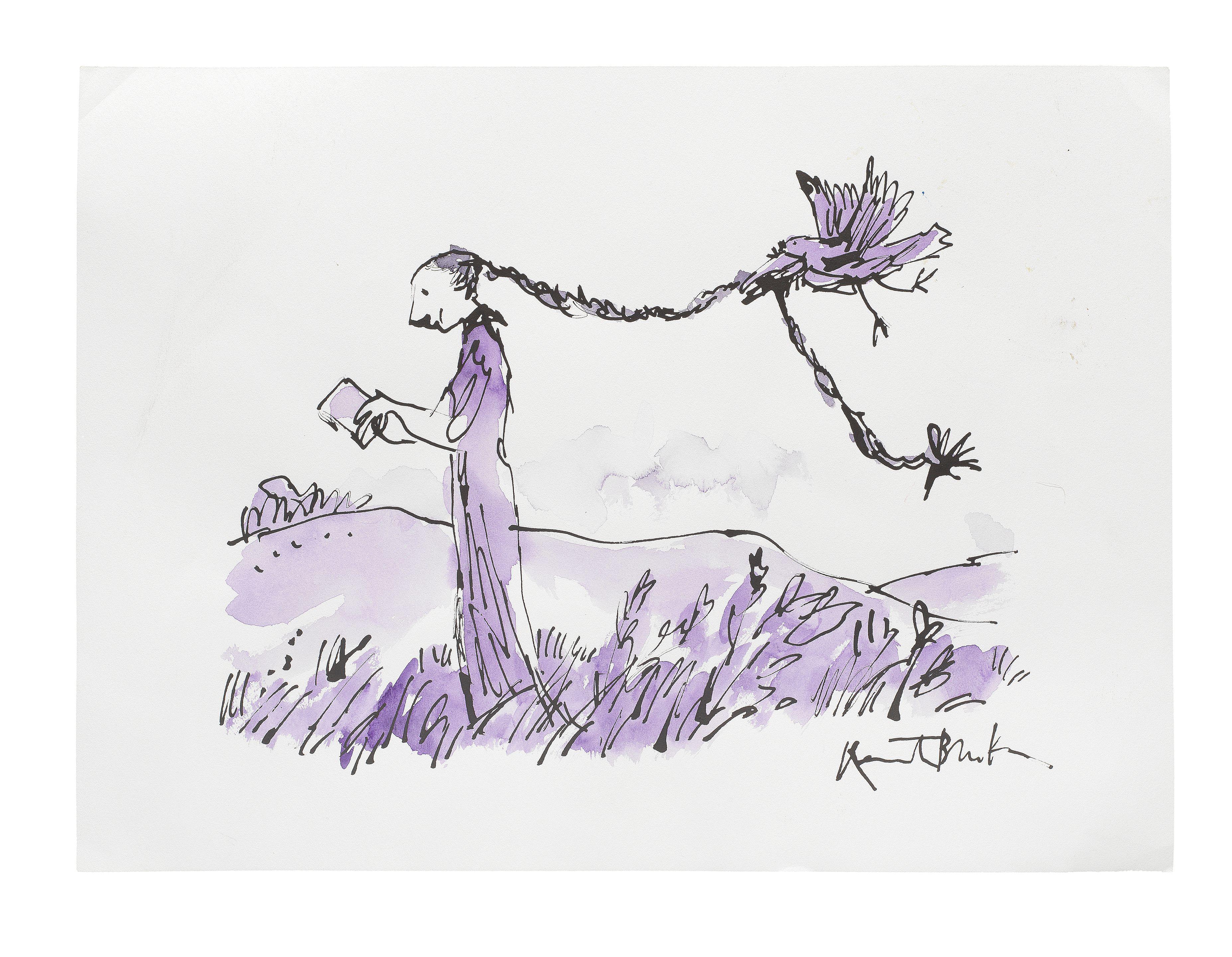 Sir Quentin Blake - Bird and Plait
