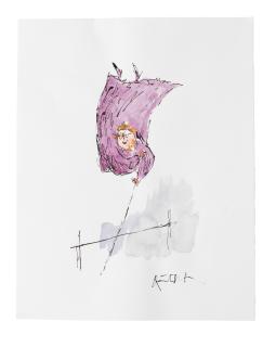 Sir Quentin Blake - Early Edwardian Pole vault