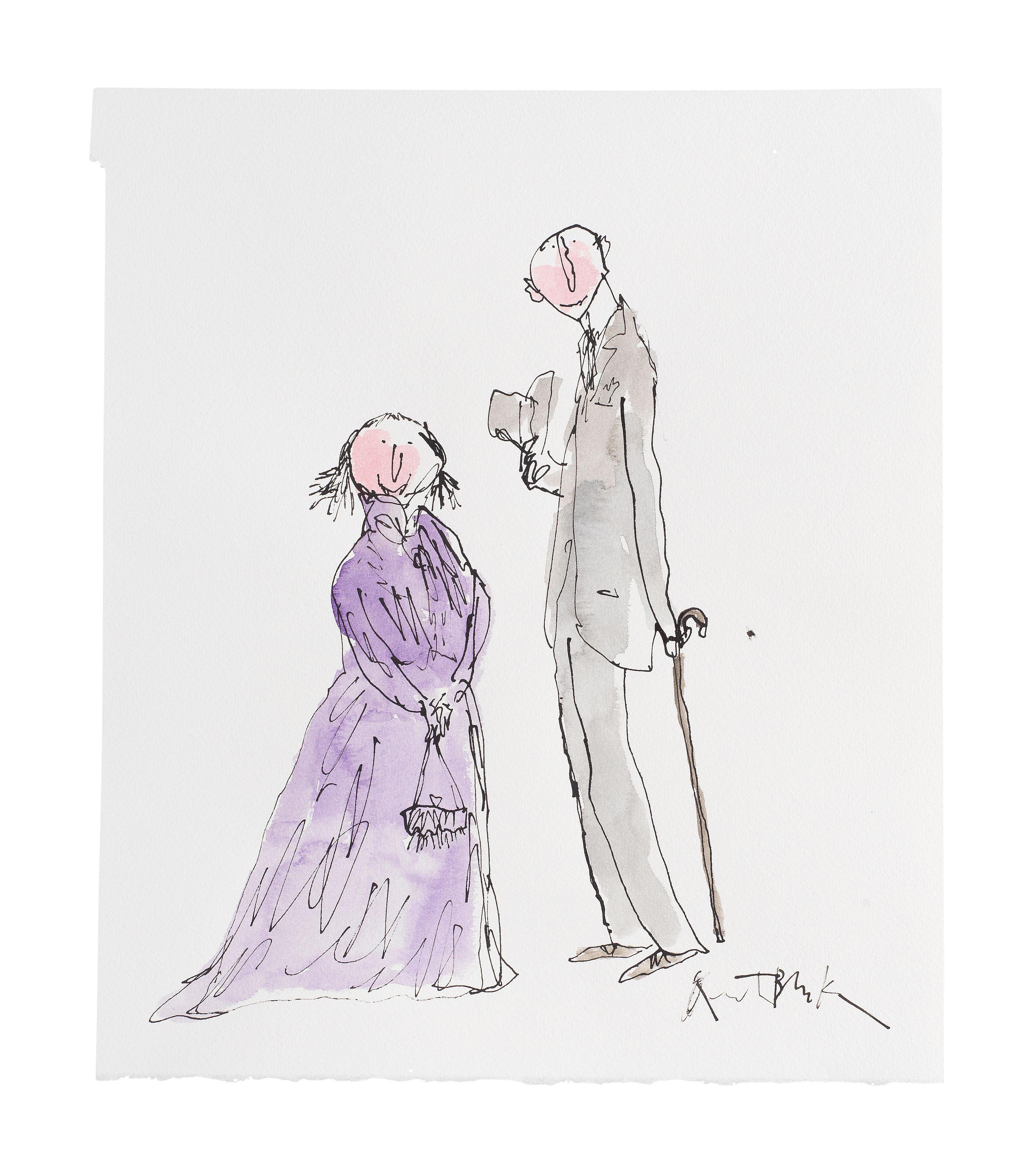 Sir Quentin Blake - Edwardian Dress