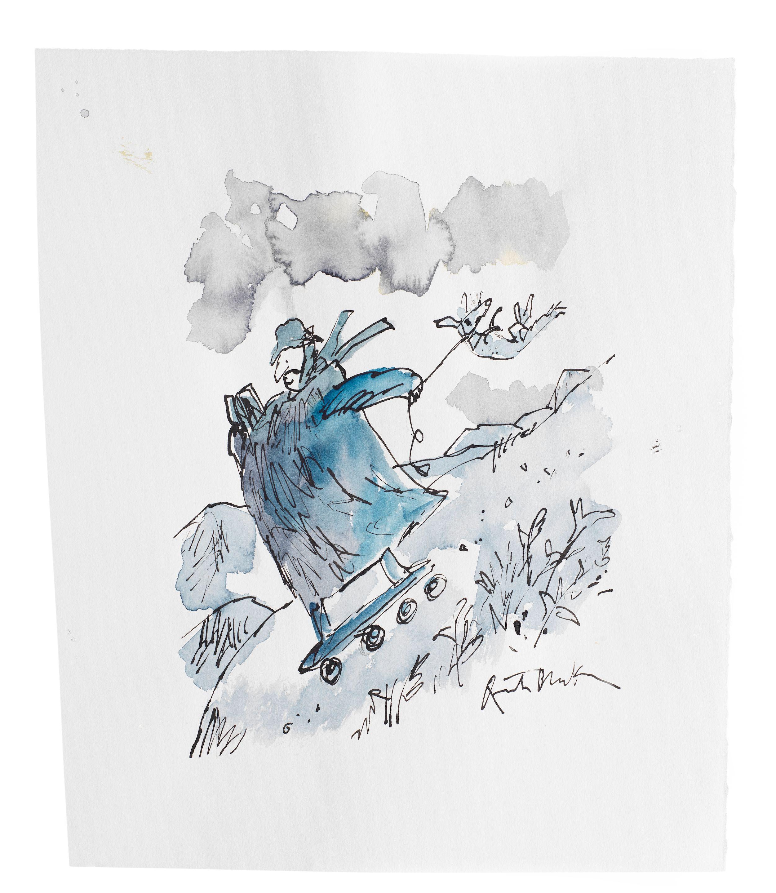 Sir Quentin Blake - Going Down No.2
