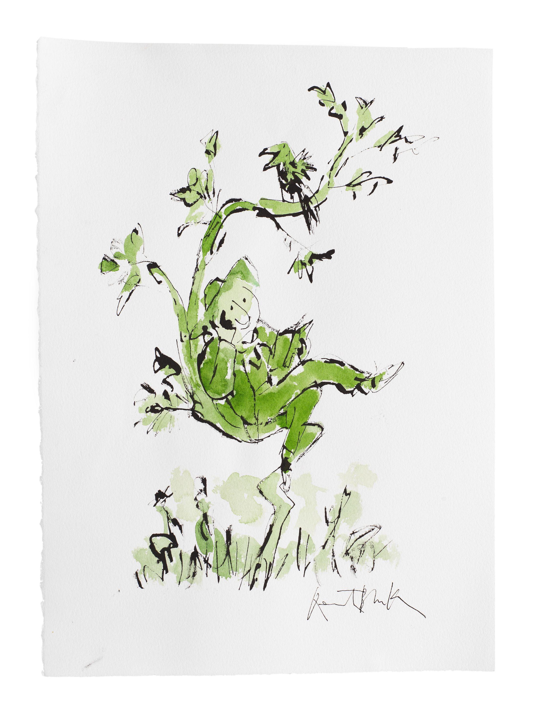 Sir Quentin Blake - Reading in a Tree