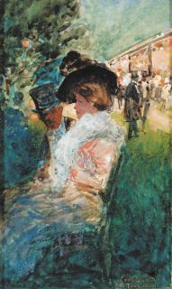 Sir Robert Ponsonby Staples, Bt. - Elegant Figures At Earl\'S Court, London