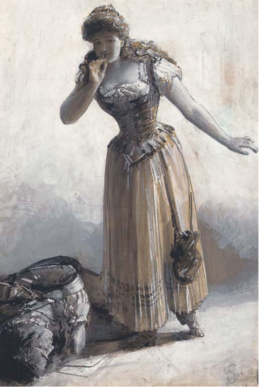 Sir Robert Ponsonby Staples - Haidée, the pirate\'s daughter, finding the shipwrecked body of Don Juan