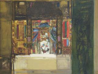 Sir Robin Philipson, P.R.S.A., R.A., R.S.W. - Mexican Altar