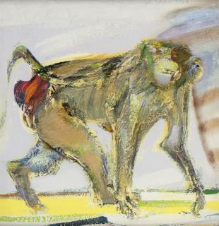 Sir Robin Philipson, P.R.S.A., R.A., R.S.W. - Monkey