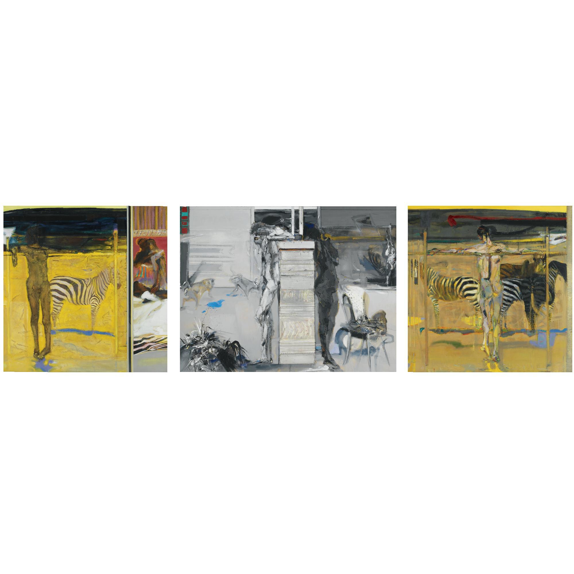 Sir Robin Philipson, R.A., P.R.S.A., R.S.W. - Zebra, A Triptych