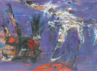 Sir Robin Philipson RA PRSA FRSA RSW RGI DLitt LLD - Fighting Cocks - The Kill