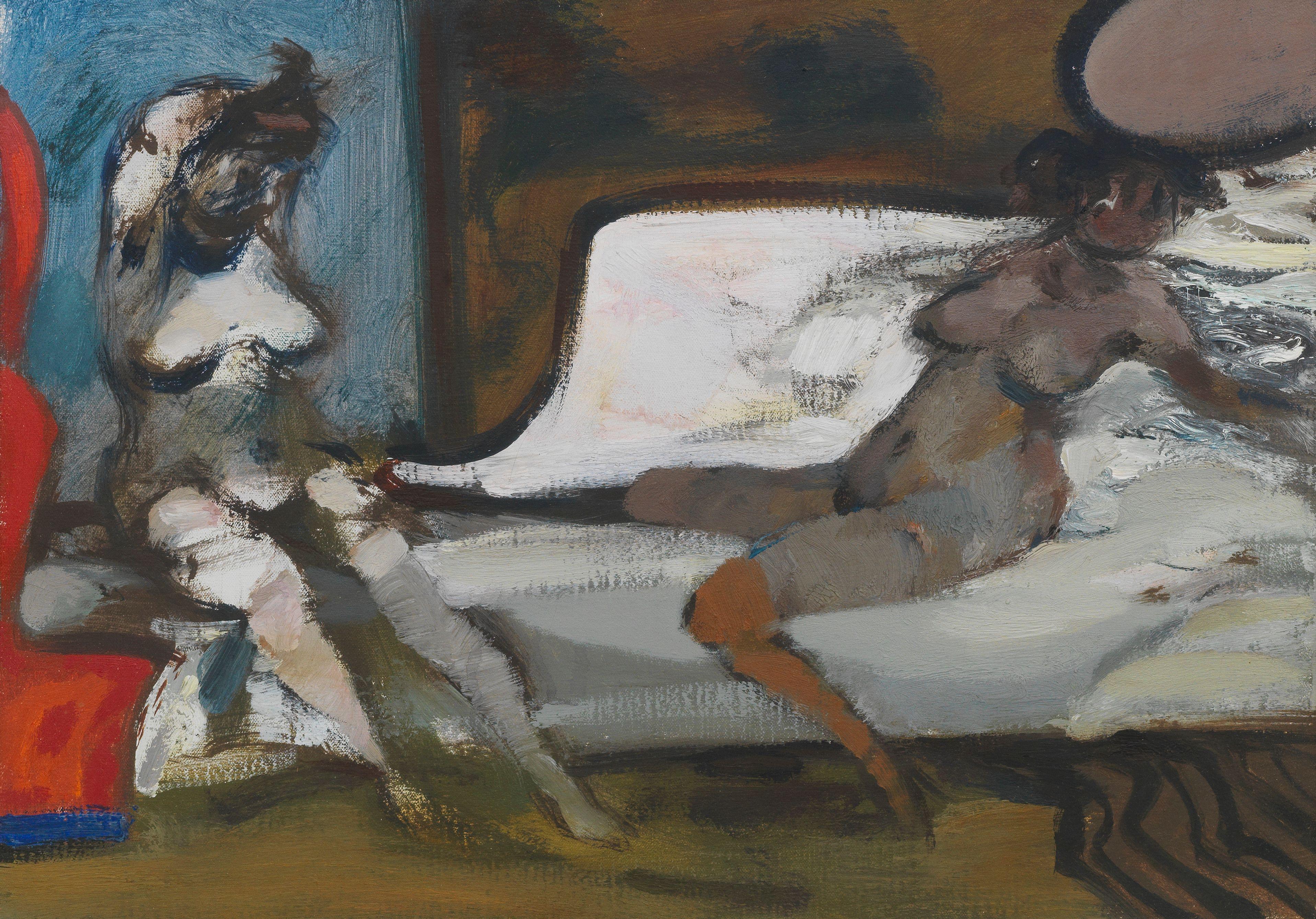 Sir Robin Philipson RA PRSA FRSA RSW RGI DLitt LLD - \'Interior\' 1980