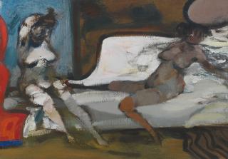 Sir Robin Philipson RA PRSA FRSA RSW RGI DLitt LLD - \'Interior\' 1980