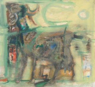 Sir Robin Philipson RA PRSA FRSA RSW RGI DLitt LLD - Majorca Goat