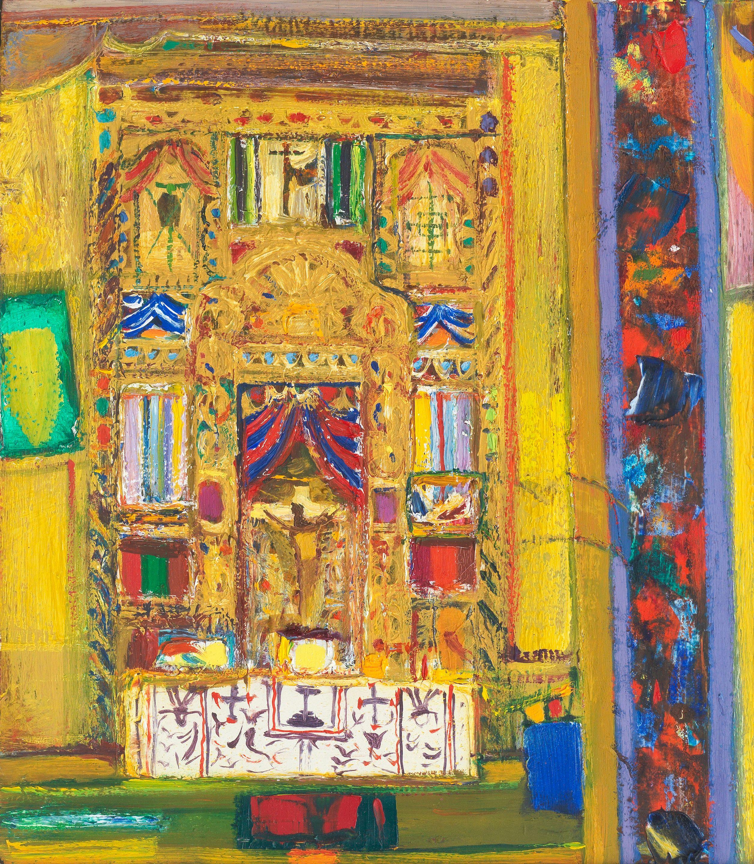 Sir Robin Philipson RA PRSA FRSA RSW RGI DLitt LLD - Mexican Altar (Sanctuario)