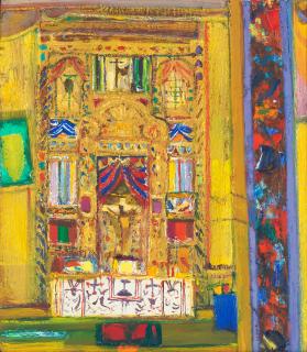 Sir Robin Philipson RA PRSA FRSA RSW RGI DLitt LLD - Mexican Altar (Sanctuario)