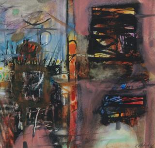 Sir Robin Philipson RA PRSA FRSA RSW RGI DLitt LLD - The Burning III