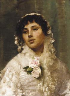 Sir Samuel Luke Fildes, R.A. - A Spanish beauty