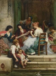 Sir Samuel Luke Fildes, R.A. - Venetian Life