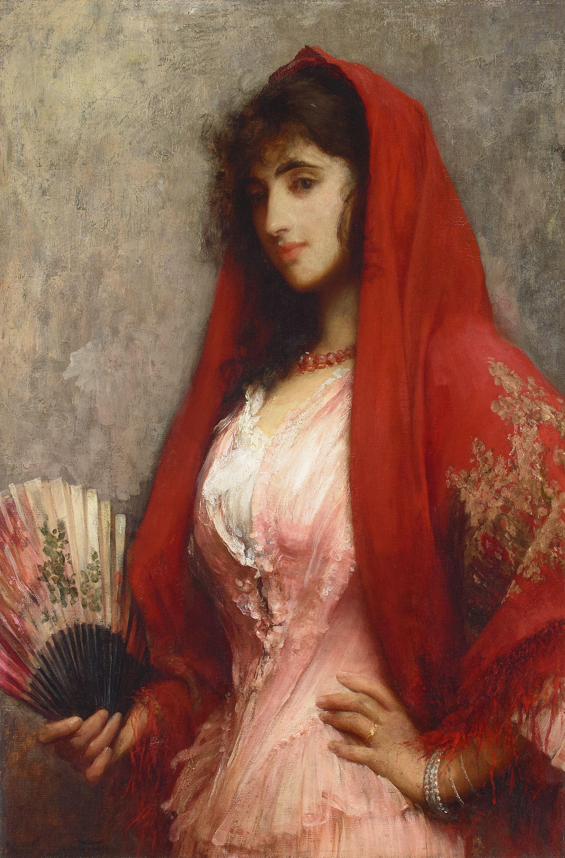 Sir Samuel Luke Fildes, RA - A Spanish beauty