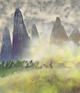 Sir Sidney Robert Nolan, O.M., R.A. - Chinese landscape