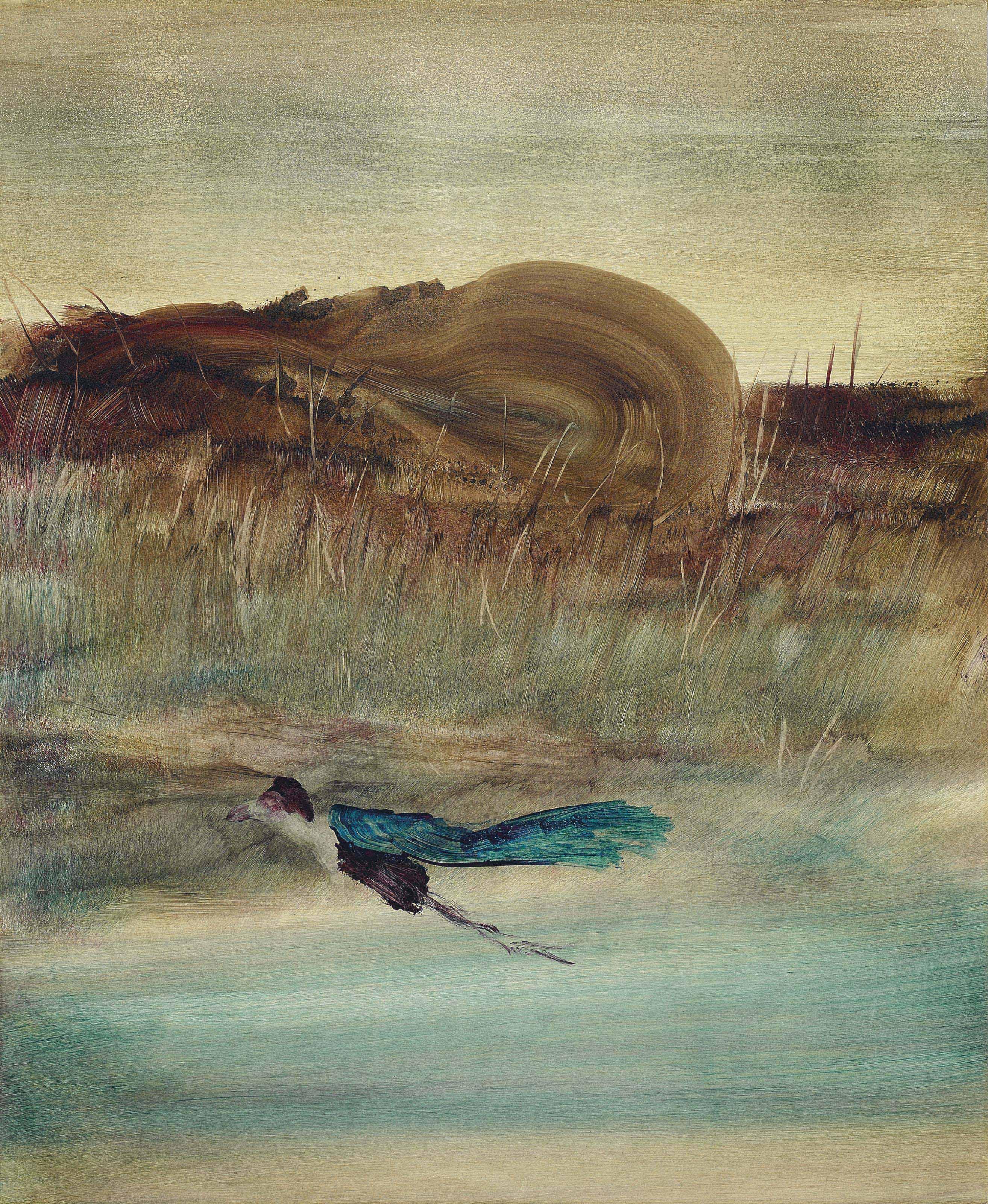 Sir Sidney Robert Nolan, O.M., R.A. - Landscape with bird