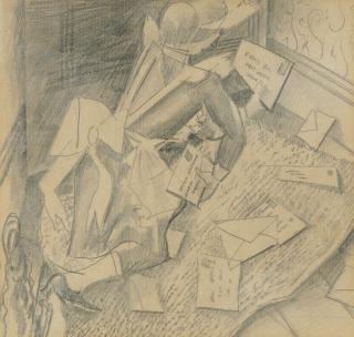 Sir Stanley Spencer, R.A. - Collecting the Post