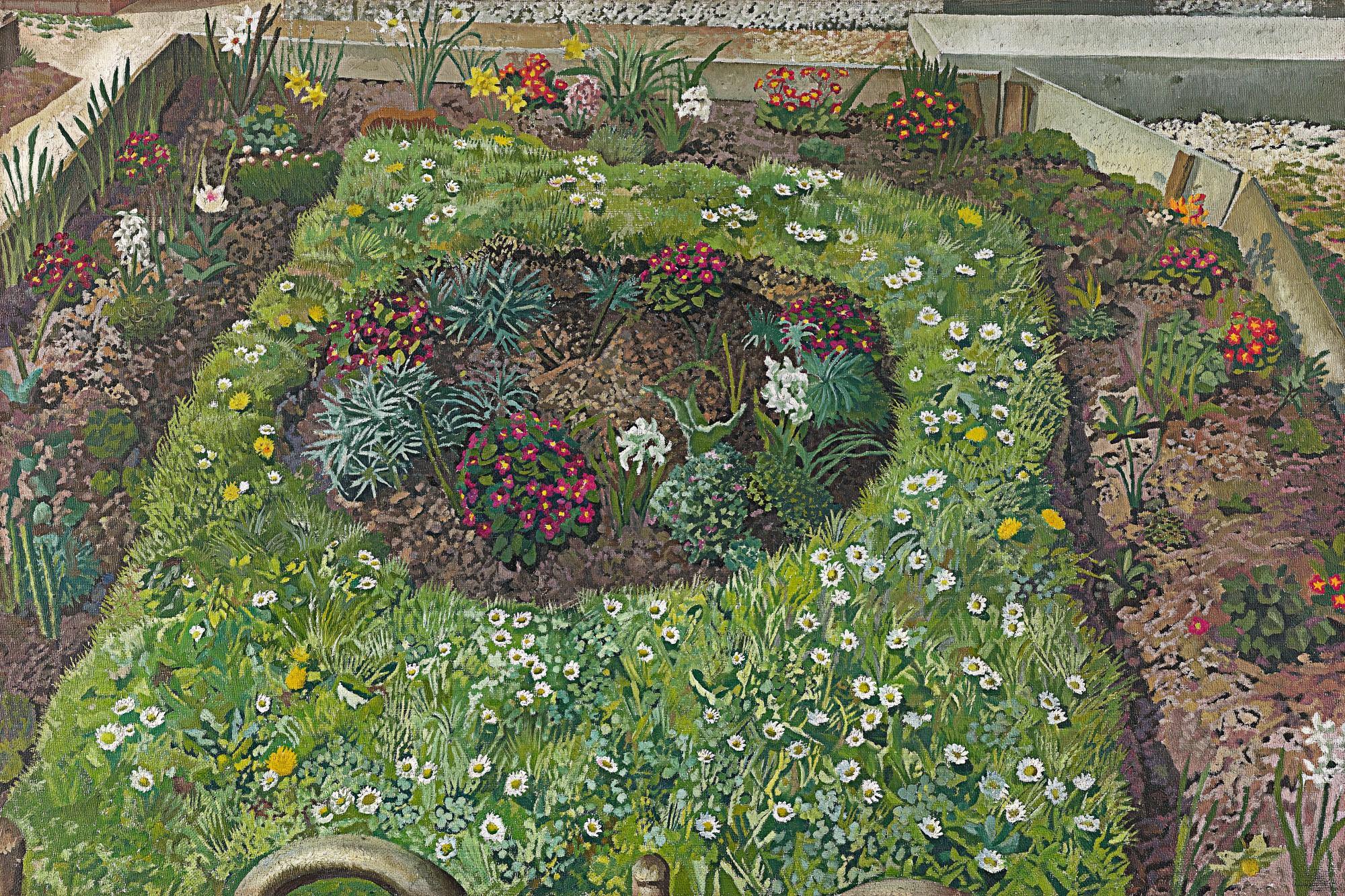Sir Stanley Spencer, R.A. - Cottage Garden, Leonard Stanley