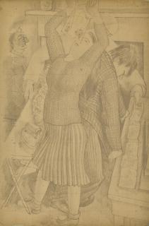 Sir Stanley Spencer, R.A. - Daphne And Me At 40 New End Square