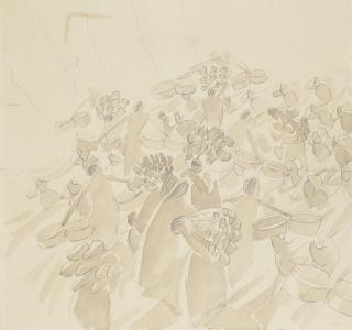 Sir Stanley Spencer, R.A. - Feeding the Five Thousand