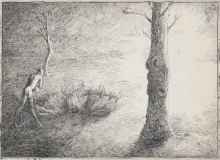 Sir Stanley Spencer, R.A. - Figure in Wilderness