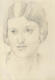 Sir Stanley Spencer, R.A. - Head of a woman