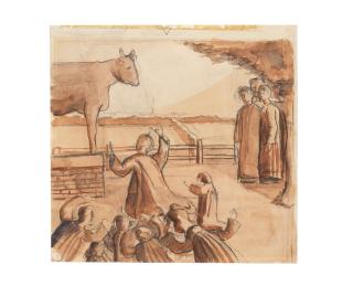 Sir Stanley Spencer R.A. - Moses and the Brazen Calf