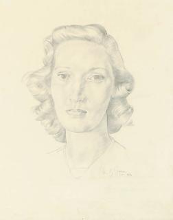 Sir Stanley Spencer, R.A. - Portrait Of A Cookham Girl