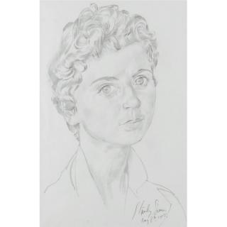 Sir Stanley Spencer R.A. - Portrait Study Of Miss Shirley Cooke