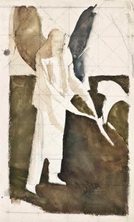 Sir Stanley Spencer, R.A. - Study for Zacharias and Elizabeth