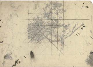 Sir Stanley Spencer, R.A. - Study of A Branch; Priest Offering The Sacrament; And Study of A Man