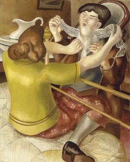 Sir Stanley Spencer, R.A. - Taking off Collar