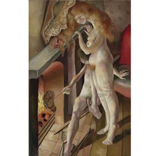 Sir Stanley Spencer R.A. - The Beatitudes Of Love: Sociableness (Also Known As Toasting)