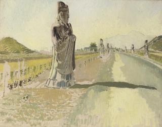 Sir Stanley Spencer, R.A. - The Ministers, Ming Tombs, Peking