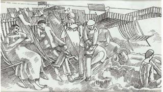 Sir Stanley Spencer, R.A. - The Month of August: On The Beach