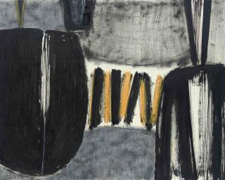 Sir Terry Frost, R.A. - Black Abstract