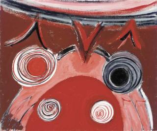 Sir Terry Frost, R.A. - Black, White and Red Spirals, Lorca