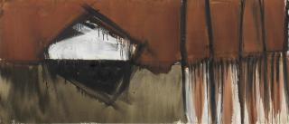 Sir Terry Frost R.A. - Brown + White