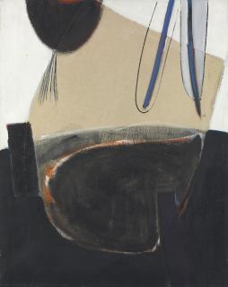 Sir Terry Frost, R.A. - Hessian and Black Figure